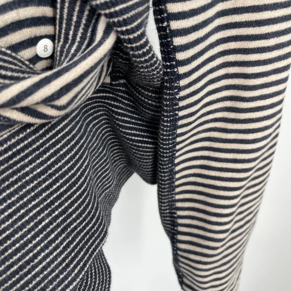 Vintage Lululemon Striped Scuba Zip Up Hoodie Women's 8 M Rare Athleisure Yoga